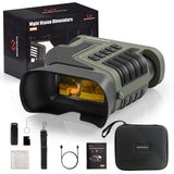 WOSPORTS 4K Night Vision Goggles - 10X Optical & 8X Digital Zoom, 1315FT Infrared Range, Rechargeable 5000mAh Battery, IPX Water