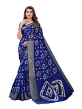 Satrani Womens Woven Cotton Blend Saree (1985ST481_Blue)