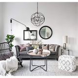 Living District Cordelia 6-Light Transitional Metal Pendant In Black