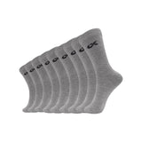 Xjarvis Texas Mens Formal Crew Socks For Office Business School Uniform & Work Use | Cotton Rich Odour-Free Breathable Calf-Length Socks For Men |Pack Of 9 (Grey),Grey,,B0DQCSCC58