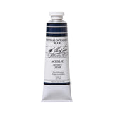 M. Graham 2Ounce Tube Acrylic Paint, Phthalocyanine Blue (22140)