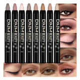 Kaely 8Pcs Cream Eye Shadow Sticks Set, Matte Eyeliner Pencil Eyeshadow Palette Makeup, Eye Highlighter Brightener Stick for Old