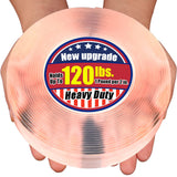 PHIXBEAR Extra Large 1.2 x 240 Super Heavy Duty Double Sided Mounting Tape, Clear & Tough Nano Strong Adhesive Tape