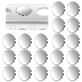 20pcs Seal Electrical Box Knockout, Removable Electrical Box Knockout Round Electrical Panel Knockout Plugs Stainless Steel Knoc
