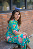 Anni Designer Women'S Rayon Viscose Straight Printed Kurta With Pant (Ladat Green-Vks01_S_Green_Small),Green,S,,,