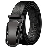 Winsome Deal Men Artificial Leather Auto Lock Buckle Belt, Formal Belt
