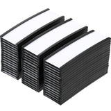 100 Pieces Magnetic Label Holders Labels Racks with Magnets Magnetic Data Card Holders with Protective Films and Replacement Str