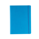 Fabriano Ecoqua Plus Hidden SpiralBound Notebook, 5.8inch x 8.3inch, A5, Lined, Turquoise