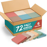 Sticky Notes, 3x3 Inch, 72 Pads, Aesthetic Self-Stick Note for Office, School and Home, Ideal for Planning, Notes and Organizati