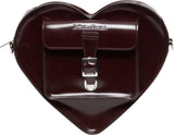 Dr. Martens Vegan Leather Heart Shaped Backpack, Cherry Red Oxford Rub Off
