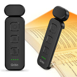 Gritin Reading Light, Rechargeable Book Light for Reading in Bed - Eye Caring 3 Color Temperatures, 5-Level Dimmable Brightness,