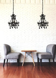 Elegant Lighting Living District Kato Collection Pendant D12.6 H16.3 Lt:4 Polished Black Finish
