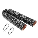 NOWBALL 3in Automotive Air Duct Hose, Length 2 Meter-6.6ft, 3 Silicone Flexible Cooling Ducting, 76mm High Heat Brake Exhaust Ho