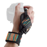 USA GEAR DualGRIP Professional Grip Camera Hand Strap with Neoprene Design and Metal Plate Compatible with Canon, Fujifilm, Ni