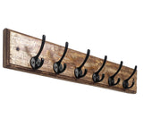 Treegift Stark Industry Wooden Wall Hooks For Home Storage, Hanging Clothes Towel And Other Hanging Items (Size203.5 Inch) Man