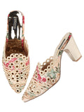 Shoetopia Women'S Block Heel Sandal Casual 6 Uk,Gold,6,B0BSCB18XW
