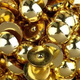 Sqqzuie 1500PCS 3-14mm Shiny Gold Flatback Pearls, 150g Half-Round ABS Pearls for DIY Crafts, Nail Art, Jewelry Making Shoes Clo
