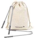 Herb Essential Tongue Cleaner Stainless Steel For Men & Women, Pack Of 2
