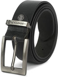 Men Evening, Party, Formal, Casual Black Genuine Leather Belt ()_1193
