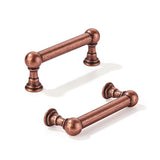 khtumeware 10 Pack 3 Inch Hole Center Antique Copper Cabinet Pulls Heavy Duty Solid Cabinet Handles cabinets Dressers Kitchens H