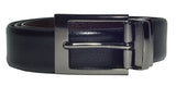 Visstosso MenS Formal Reversible Genuine Leather Belt (Black & Brown) (42)
