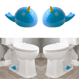 ZUNON Toilet Bolt Caps, Decorative Toilet Bolt Covers, Ceramic Cute Sea Fish Covers Toilet Bolts Bathroom Decor Easy Installatio