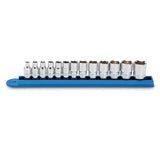 GEARWRENCH 13 Pc. 1/4 Drive 6 Pt. Socket Set, Standard, Metric 80302D