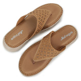 Ortho Joy Doctor Fancy Slipper For Women || Orthopedic Women'S Fancy Sandal For Women,Beige,4,B0CTHT4RLW