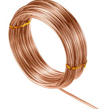 TecUnite Aluminum Craft Wire for Sculpting Armature Bendable Craft Wire for DIY Jewelry Making(Copper, 10 M X 2 mm, 1 Roll)