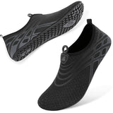 BARERUN Womens Slip on Swim Shoes Quick-Dry Aqua Socks Pool Shoes for Jogging Camping Surfing Diving Black Women Size 6.5-7.5 Me