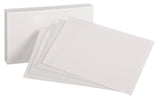 Oxford Blank Index Cards, 3 x 5, White, 100 Per Pack (40150SP)