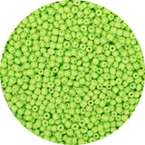 GAGANIU 2000pcs Neon Green Glass Seed Beads, Colorful Tiny 4mm Beads for Jewelry Making, Beading Supplies.