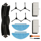 9 Pcs Accessories Kit for Tikom L9000 Robot Vacuum Cleaner Replacement Parts, 1 Main Roller, 4 Side Brush, 2 Hepa Filter, 2 Mop