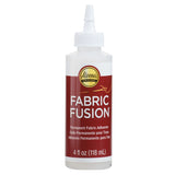Aleenes 23473 Fabric Fusion Permanent Fabric Adhesive ,Clear,4oz
