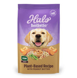 Halo Holistic Vegan Dog Food, Plant-Based Peanut Butter Recipe, Dry Dog Food, Complete Digestive Health, Kibble for Adult Dogs,