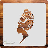 Kachi Pencil Trible Art Design Craft Stencil for Art and Painting, Size 6x6 inch Reusable Stencil for Painting, Fabric, Glass, W