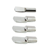 Rok Hardware Heavy Duty Shelf Pin Spoon Shaped Cabinet Support Pegs Holder Metal Nickel (100, All Shelf Pin Sizes [25 of Each Si