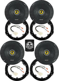 KICKER Speakers 6.5 inch for Ford Bronco Sport 2021-2024 Upgrade Kit - 4 Pack of CS Series with Adapters and Harness, Coaxial 6