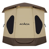 ACACIA Space Tent, 2 to 3 Person Pop Up Camping Tent with 8 Windows and Footprint, Waterproof Windproof Easy Setup Hub Tent for