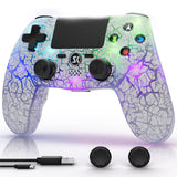 CHENGDAO Controller for PS4, Wireless Controllers for PlayStation 4/Pro/Slim, Remote Control with Adjustable RGB Light/1000mAh B