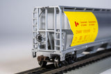 Bachmann Trains - Canadian 4 Bay Cylindrical Grain Hopper - Government Of Canada - Yellow - Ho Scale