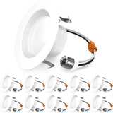 Sunco 10 Pack 4 Inch LED Recessed Lights, Retrofit Can Light for Ceiling, Baffle Trim, 660 LM, 11W (60W Equivalent), 5000K Dayli