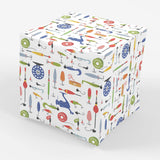 Stesha Party Fishing Tackle Gift Wrap Present Wrapping Paper Men - 30 x 20 Inch (3 Sheets)