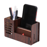 INSIGNIA WORLD Pen Stand With Visiting Card & Mobile Holder Multipurpose Wooden Automobiles Desk Organizer Pen And Pencil (Desig