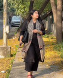 Anni Designer Women'S Rayon Viscose Straight Solid Kurta With Pant & Dupatta (Jamana Black-Vks05_S_Black_Small),Black,S,,,