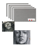 NOZOMI Artist Grade Toned Paper | Grey A5 Size | 160 GSM | 50 Sheets Value Pack