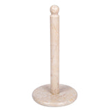 Creative Home Natural Champagne Marble Upright Paper Towel Holder Kitchen Towel Dispenser Stand Kitchen Countertop Organizer, 6.