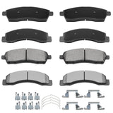 AUTOMUTO 8PCS Front & Rear Disc Brake Pads Set D757 D824 For Ford Excursion 2000-2005, F-250 Super Duty 1999-2004, F-350 Super D