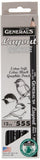 Generals Layout Pencil, Extra Black Graphite, Box of 1 Dozen (555)