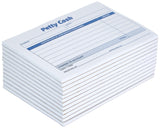 Adams Petty Cash Receipt Pad, 5 x 31/2 Inches, 50 Sheets per Pad, Pack of 12 Pads (9672ABF)